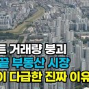 아파트 거래량 감소 폭망, 백약이 무효, 벼랑 끝 부동산 시장... 그들이 다급한 진짜 이유 이미지