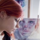 감성의 붓터치+ 수채화 이미지