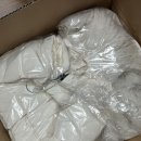 여성 화이트 롱패딩 케네스레이디 더블버튼 퀼팅 다운 하프 코트 ECDHNK70532493 158/45 실착 후기