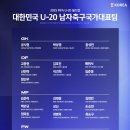 U-20 월드컵 남자 대표팀 최종명단 이미지