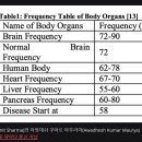 인체의 주파수 이미지