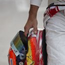 F1 드라이버의 헬멧 이미지