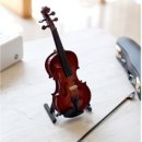 바이올린미니어처 미니어쳐바이올린16cm 케이스포함 미니악기모형 이미지