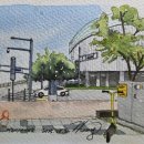 길거리 풍경스케치 이미지