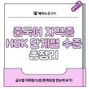 HSK 급수별 중국어 단어공부 | 중국어 자격증 급수 HSK 단계별 수준 및 문제 유형