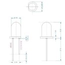 중국 제조회사_LED Lamp(램프) 5mm Blue(블루) 저휘도~고휘도 SPEC 비교 이미지