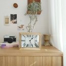 인테리어 시계, 엔틱하고 빈티지한 벽걸이 탁상 가능한 나무시계
