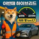 정상에너지(주) 강매주유소 | 아반떼 하이브리드 실제 연비 vs 공인 연비 차이