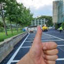 개봉1동주민센터 | 주차장노란검정고무턱 설치 방법