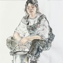 한국화(수묵 담채화) | [서울미고] 2학년 한국화 인체 수묵담채화 실기 자료와 피드백 (2025년)
