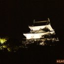 일본 와카야마성의 야경 이미지