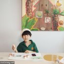 A0197 | 오픈갤러리 그림대여 후 TV없는거실에서 엄마표미술놀이