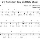 [CCM악보] To Father, Son, and Holy Ghost / 찬양 성부 성자 성령 [Thomas Hastings. G키] 이미지