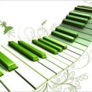 꽃망울피아노 앞 이미지