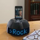 brookstone ipod alarm clock with scrolling display 이미지
