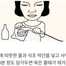 샤워기 헤드 물때 제거 땐 이미지