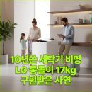 (주)더베스트파트너 | 10년 쓴 세탁기 비명에 LG 통돌이 17kg로 구원받은 사연