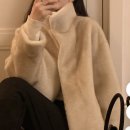 베니토 에니브 퍼자켓 베이지 숏 이미지