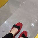 (주)레드코드 | 비바이아 레드 플랫슈즈 코디 데일리룩 추천 메리제인 후기