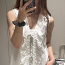 885 | [ 자라 ] 펀칭 자수 프릴 셔츠 2971/885/250 전 직원 솔직 후기