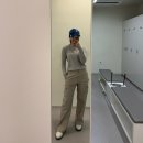 골든베어 Golden Bear :: 샌드베이지 힙한 골프카고바지 골프와이드팬츠 추천