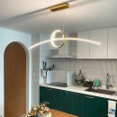 아르지오 | LED 일체형 골드 라인 식탁등 골드조명 라인조명 아르지오 30W 펜던트 후기