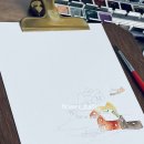 아기자기 수채캘리그라피 이미지