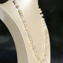 특가/ 온리원/ 남양진주 <b>골드</b> 멀티 컬러 /<b>무빙</b> 목걸이 /40cm~77cm