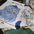 퀼트로 케데헌 더피 인형 만들기--앞판 이미지