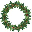 Christmas Greenery Wreaths Clip Art 이미지