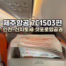 1503 | 삿포로 항공권 인천에서 신치토세 제주항공 7C1503편 비추