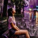문학- 시- 7월은 비를 맞는 달이다. 이미지
