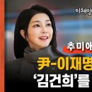 추미애 "영수회담, '김건희' 의제를 왜 빼나?" ㅎ 이미지