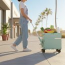 창고형 낚시 할인점 | 됩니다!! 랄라 4바퀴 접이식 폴딩카트로 해결 L 박스형 핸드 쇼핑 장바구니캐리어 시장 마트 사용 후기