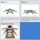신발끈 안풀리는 매듭법이라고 합니다. 이미지