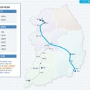 코레일 KTX 노선도에 행신역 표기 이미지