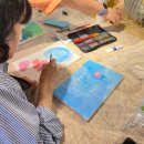 풍경을 담은 아크릴화 클래스 이미지