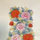 민화모란도 이미지