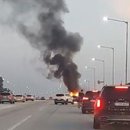 서울외곽순환고속도로서 차량 화재‥2개 차로 통제 이미지