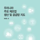 「우리나라 주요 제조업 생산 및 공급망 지도(2023)」 발간 이미지