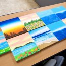 부드러운 오일파스텔로 그리는 풍경화 이미지