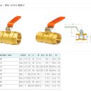 황동 나사식 볼밸브 이미지