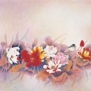 동양화가 송문석 “꽃향기” 이미지