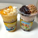메가커피 신메뉴 알바생의 눈물 컵빙수 팥빙 젤라또 파르페 + 망빙 파르페 리뷰일기