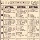 70년대의 TV 편성표는???????? 이미지