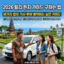 알파문구동부지부 | 2026 발리 현지 가이드 구하는 법 총정리｜바가지 없이 기사·투어 예약하는 실전 가이드