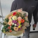 리시안꽃작업실 | 새솔동꽃집- 풍성한 꽃다발 구입 후기!! 너무 예뻐요~!새솔동 꽃다발맛집 생일꽃다발 환갑꽃다발...