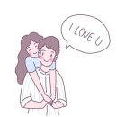사랑스런 일러스트 이미지