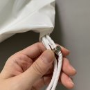 DAMP 돈애스크마이플랜 글로시 스트링백팩 화이트 여름짐색 리뷰