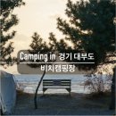 소나무주유소 | 서해바다 노을이 멋진 [대부도 비치캠핑장 A2 사이트] 후기. 강풍과 함께한 첫 캠핑.